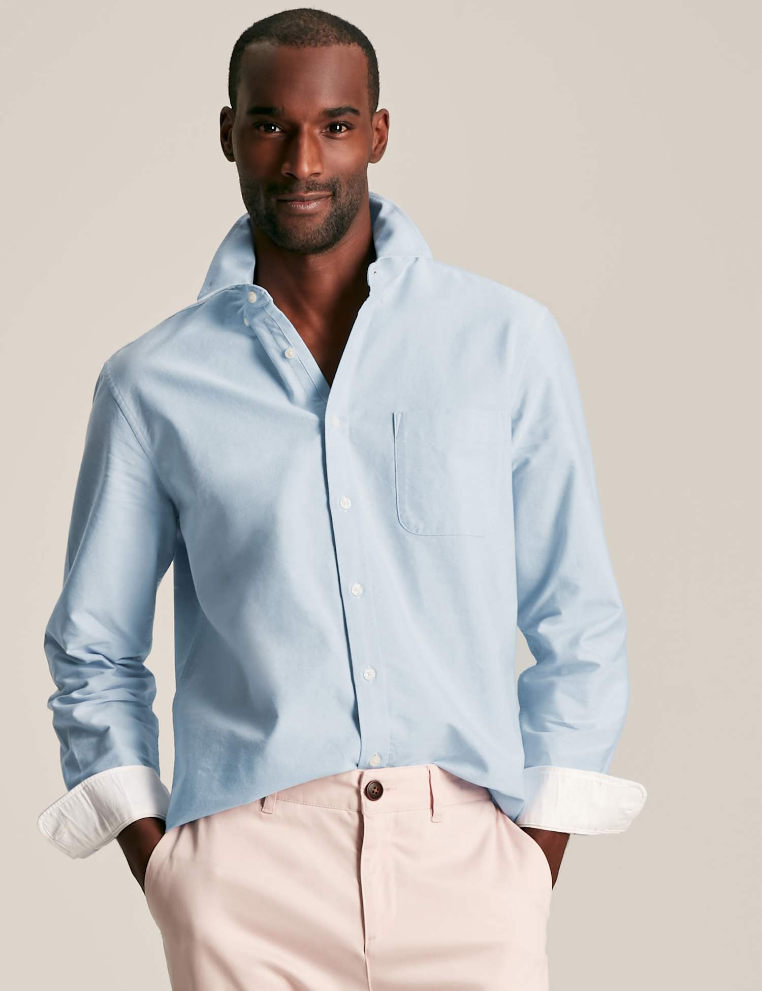 Joules Pure Cotton Oxford Shirt Blue