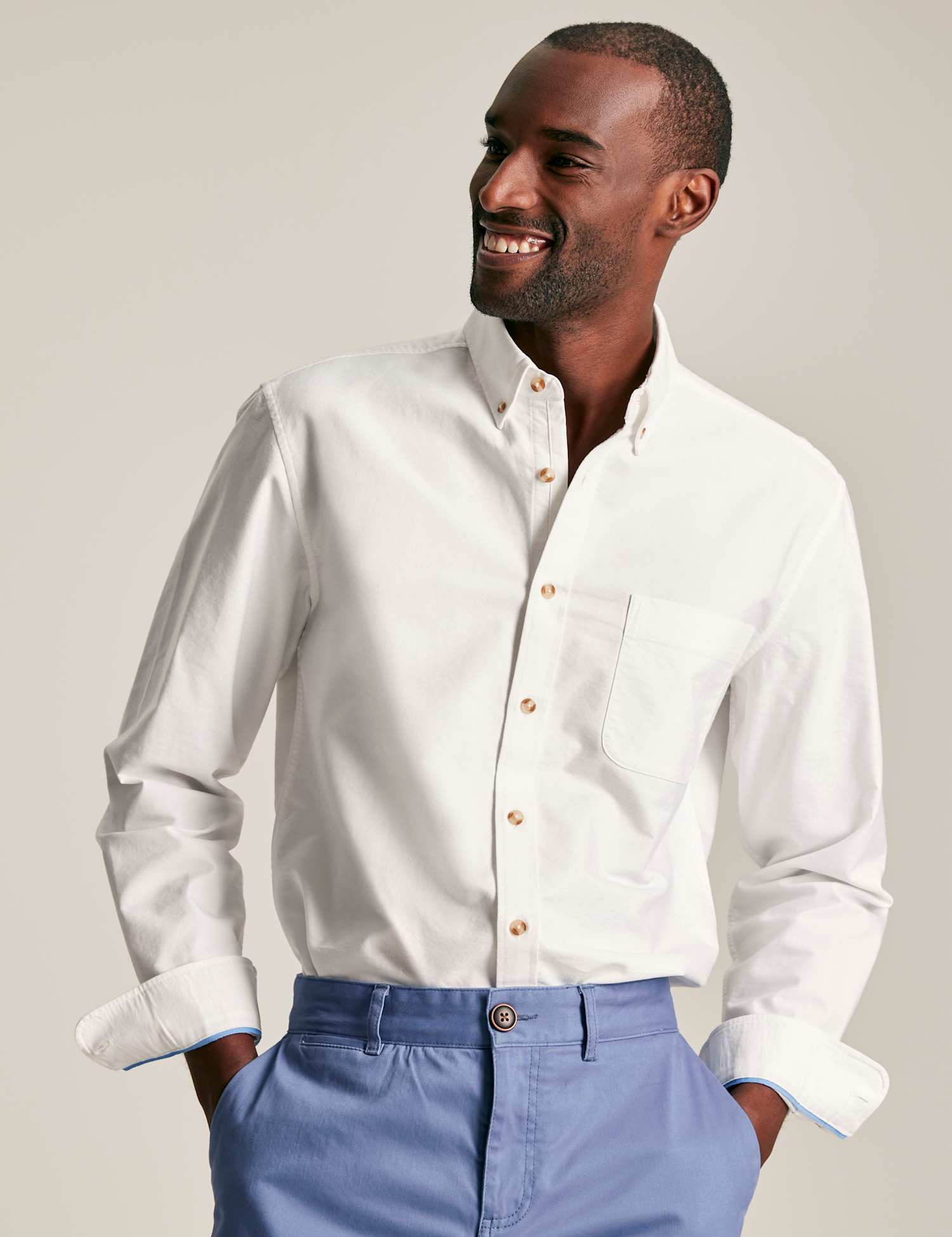 Joules Pure Cotton Oxford Shirt White