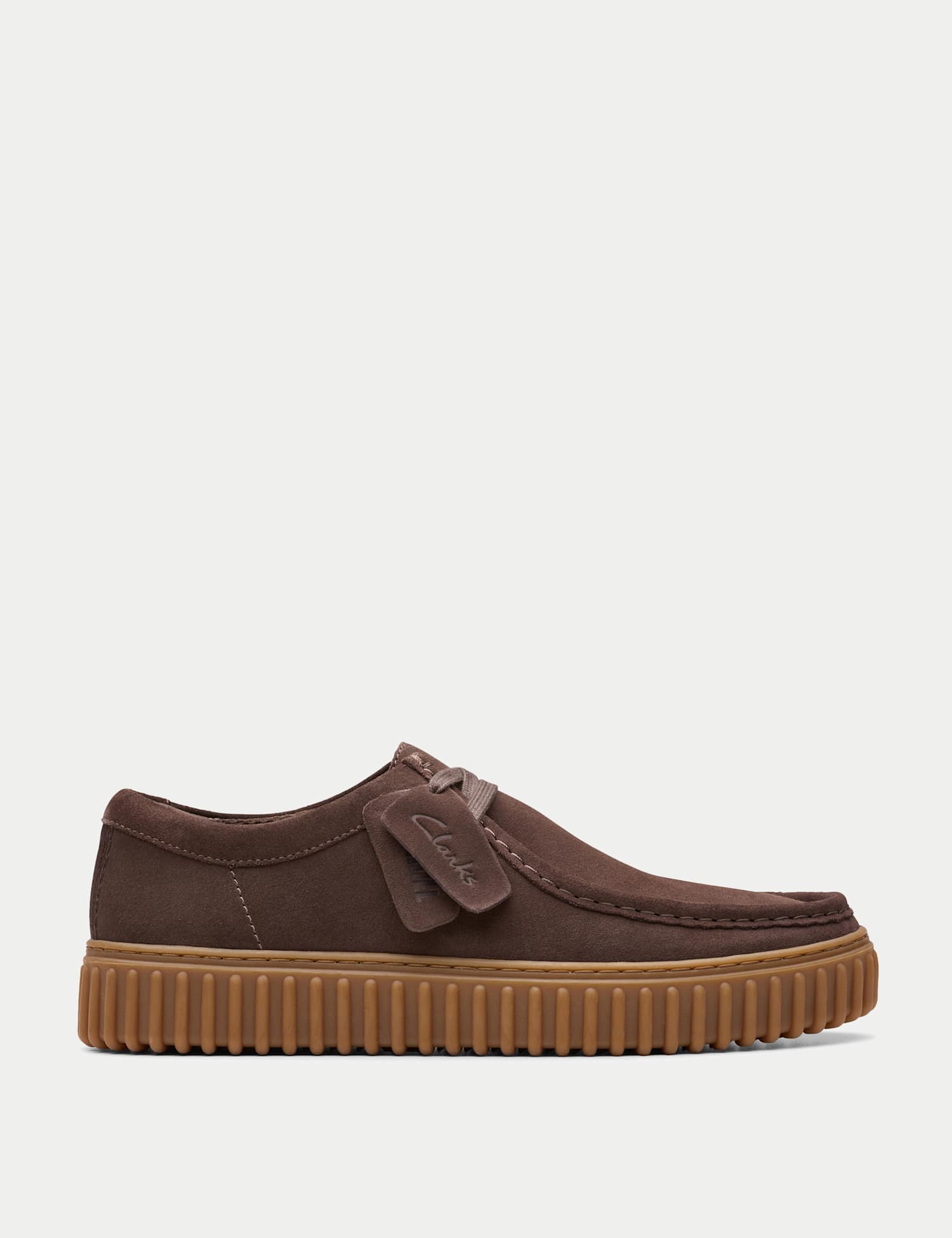 Clarks Torhill Lo Suede Walking Shoes Brown Suede