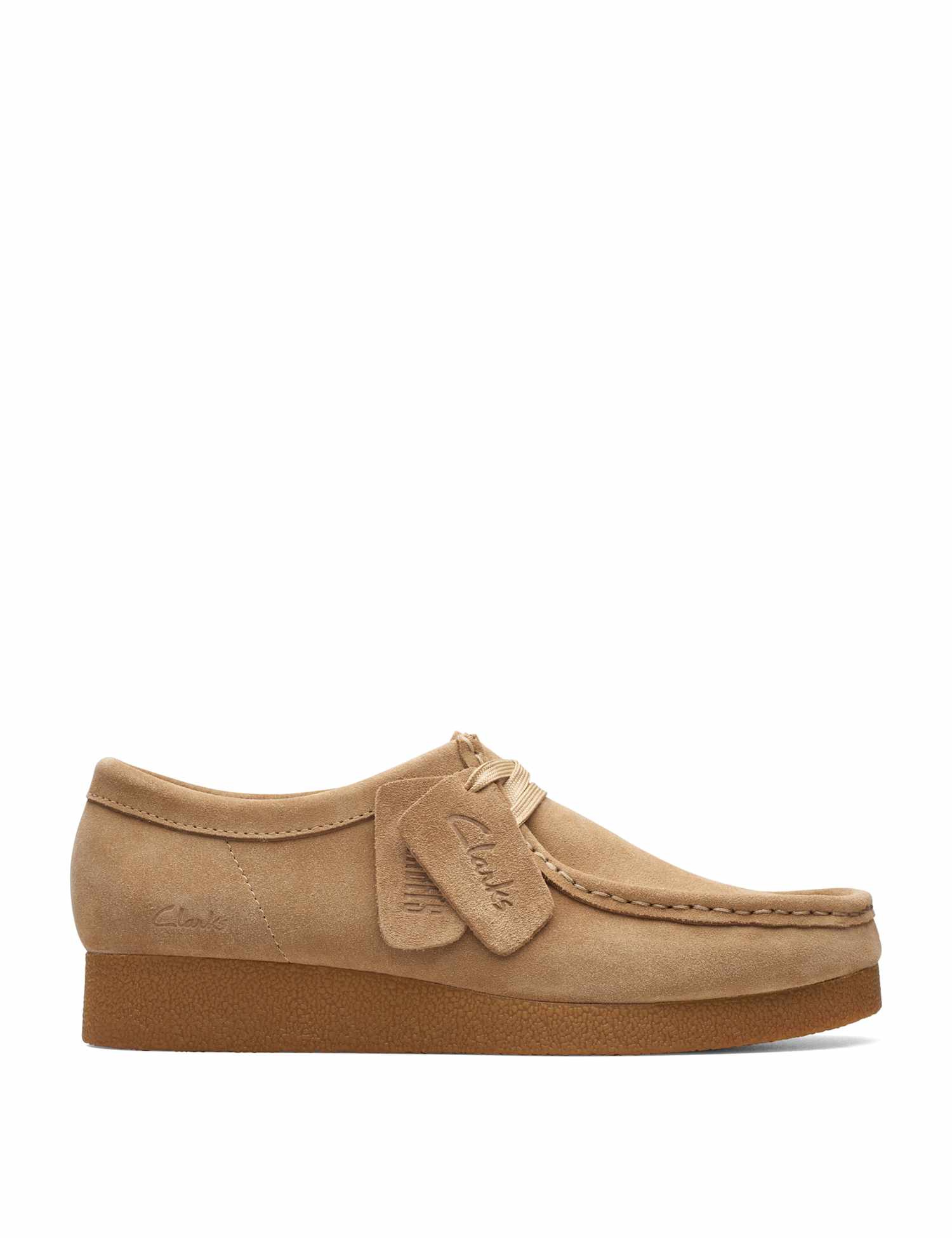Clarks Originals Wallabee EVOSh Suede Shoes Sand