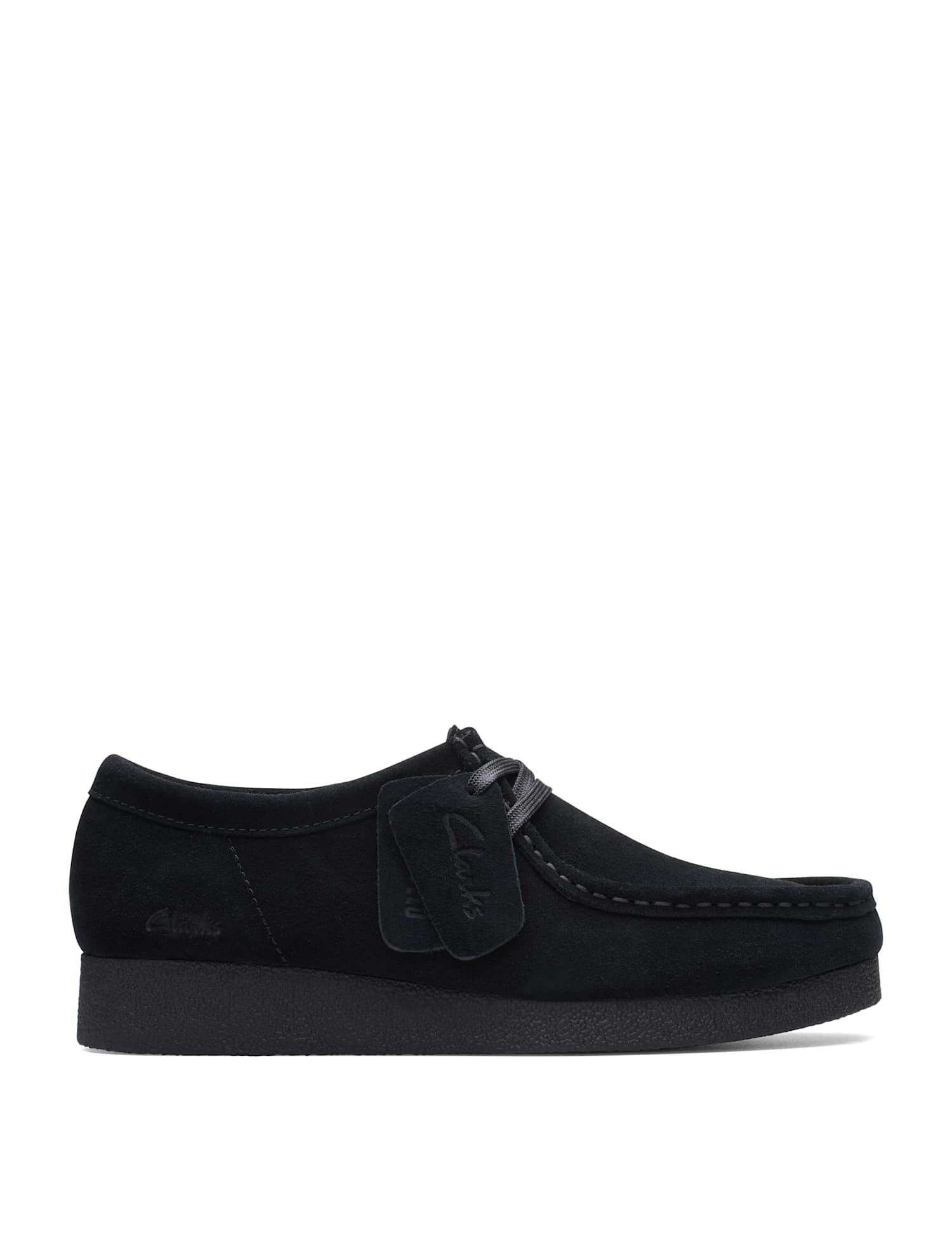 Clarks Originals Wallabee EVOSh Suede Shoes Black