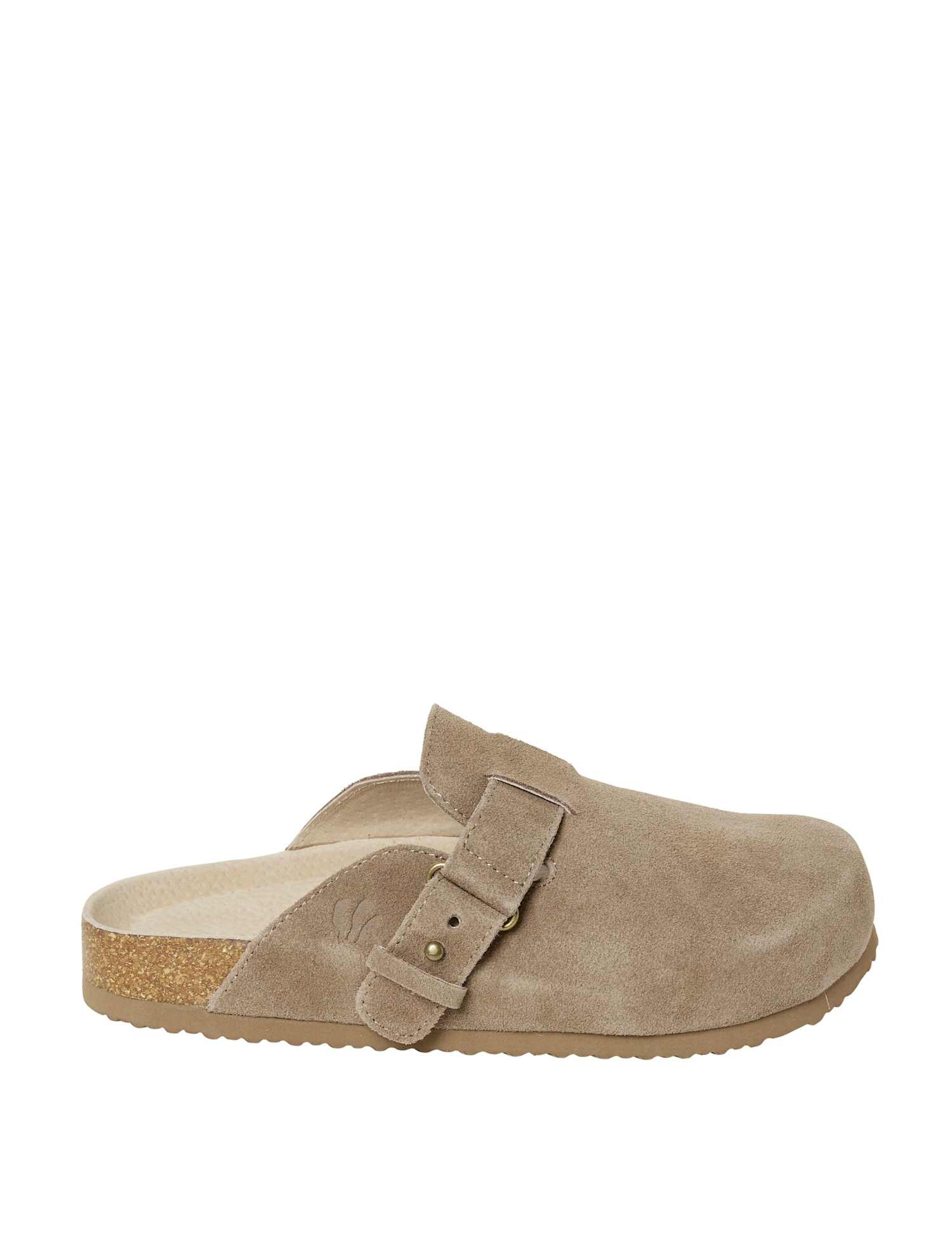 FatFace Buckle Mule Slippers Natural