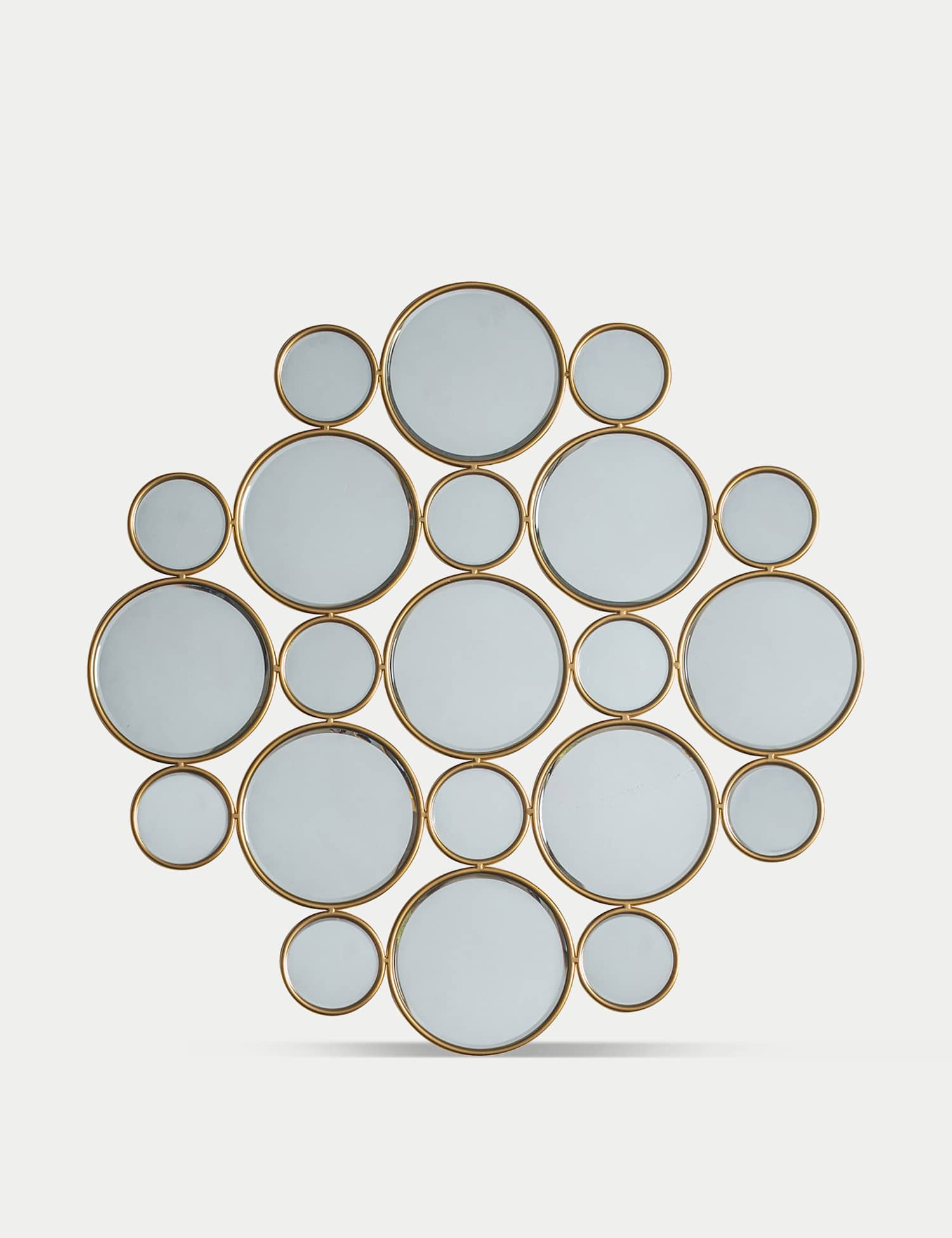Gallery Direct Wallis Circles Hanging Wall Mirror Gold