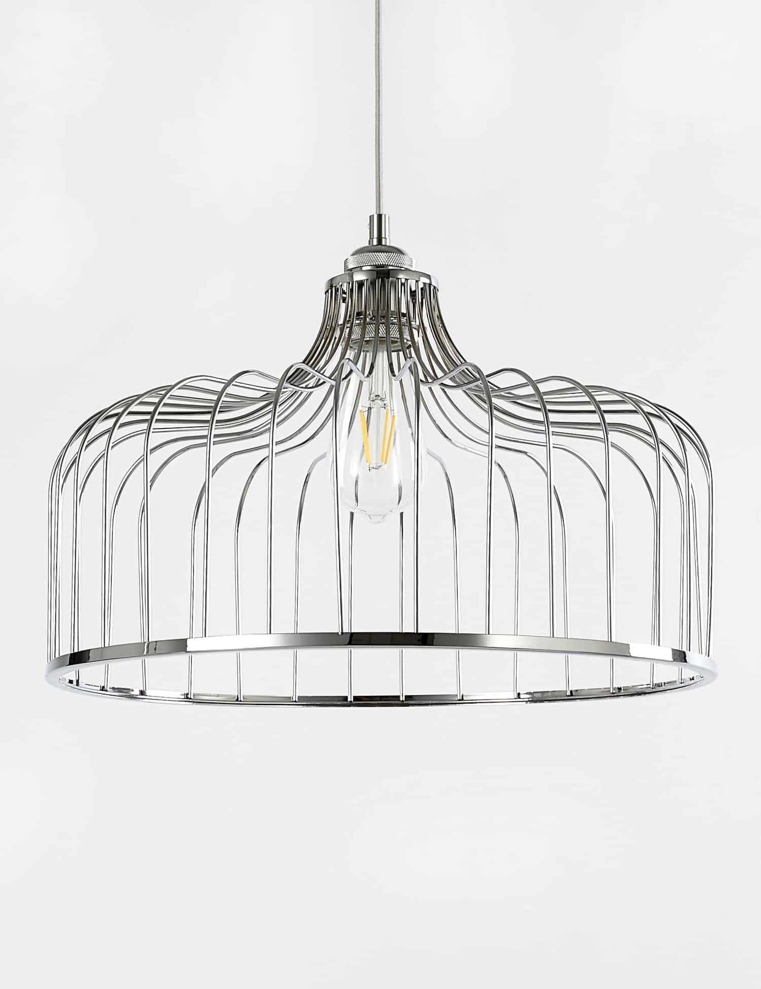 M&S Madrid Ceiling Lamp Shade Silver