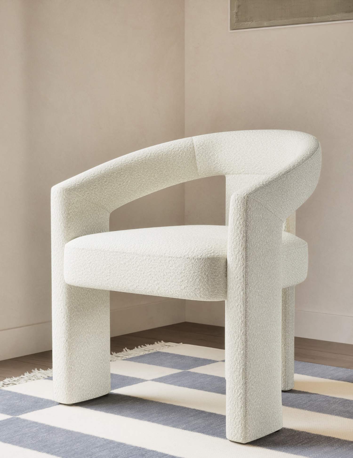 M&S Frame Accent Armchair Soft White