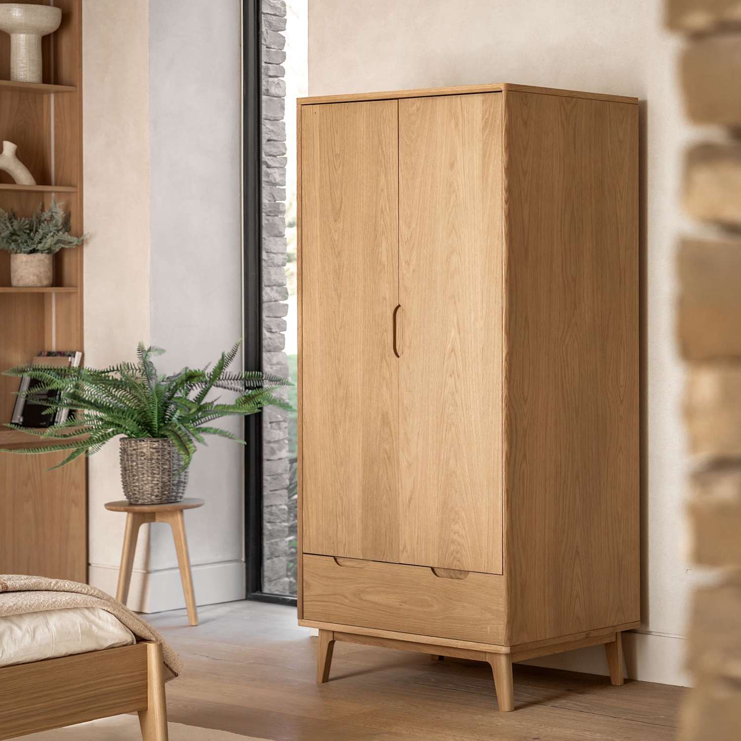 Gallery Direct Nord Double Wardrobe - Oak - Available at M&S