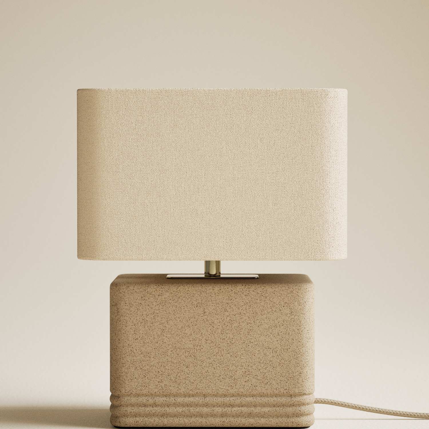 M&S Stone Effect Table Lamp - Brown