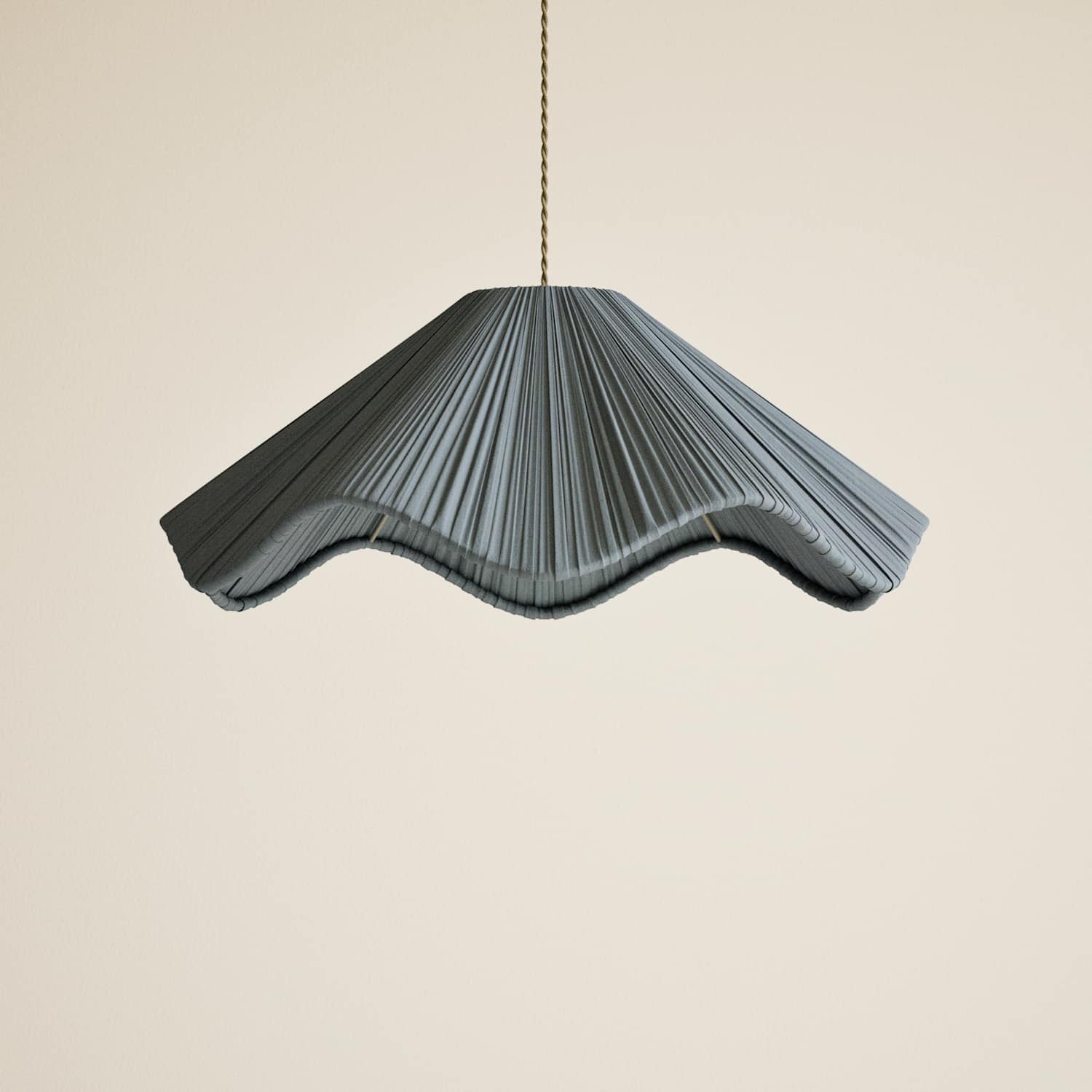 M&S Pleated Wave Large Easy Fit Shade - Blue