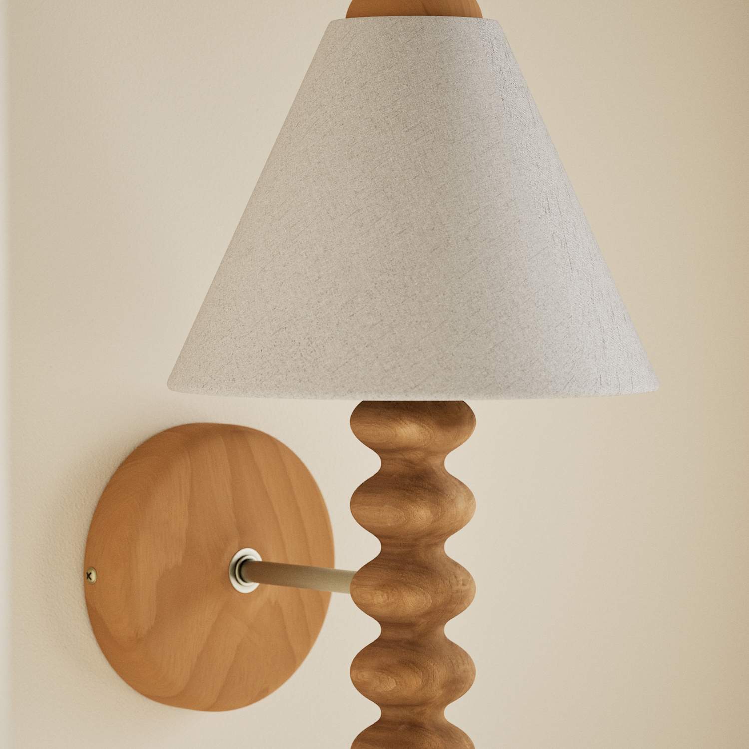 M&S Evelyn Wood Bobbin Wall Light