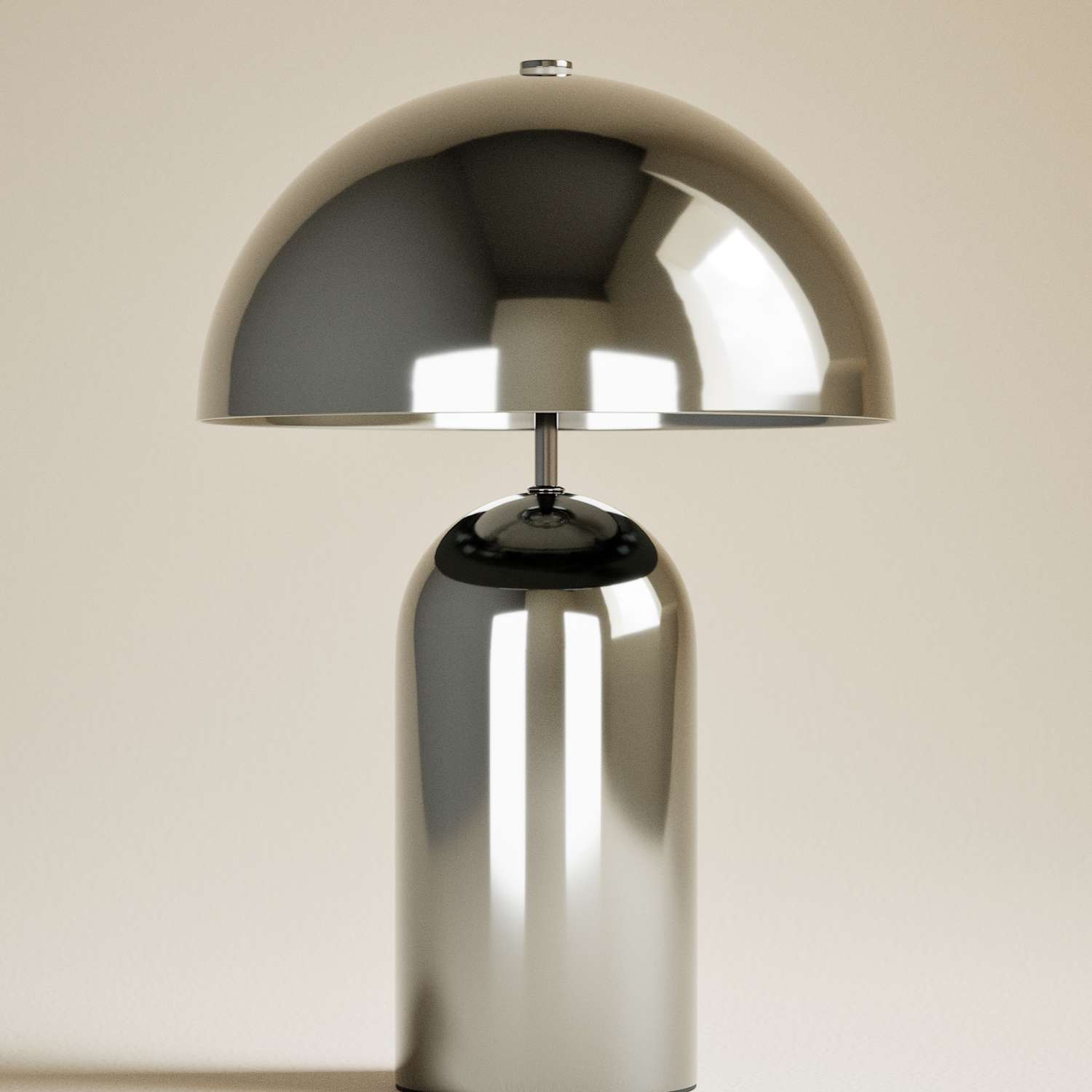 M&S Colby Large Rechargeable Table Lamp - Chrome