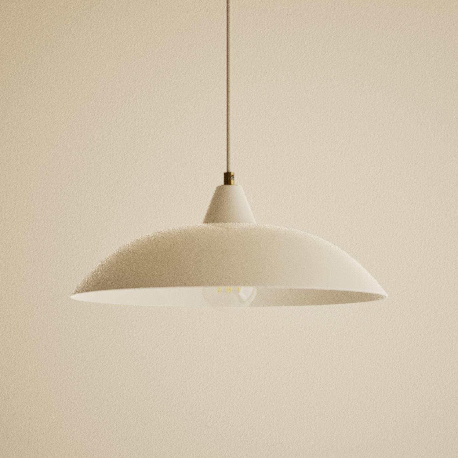 M&S Metal Pendant Light - Ivory