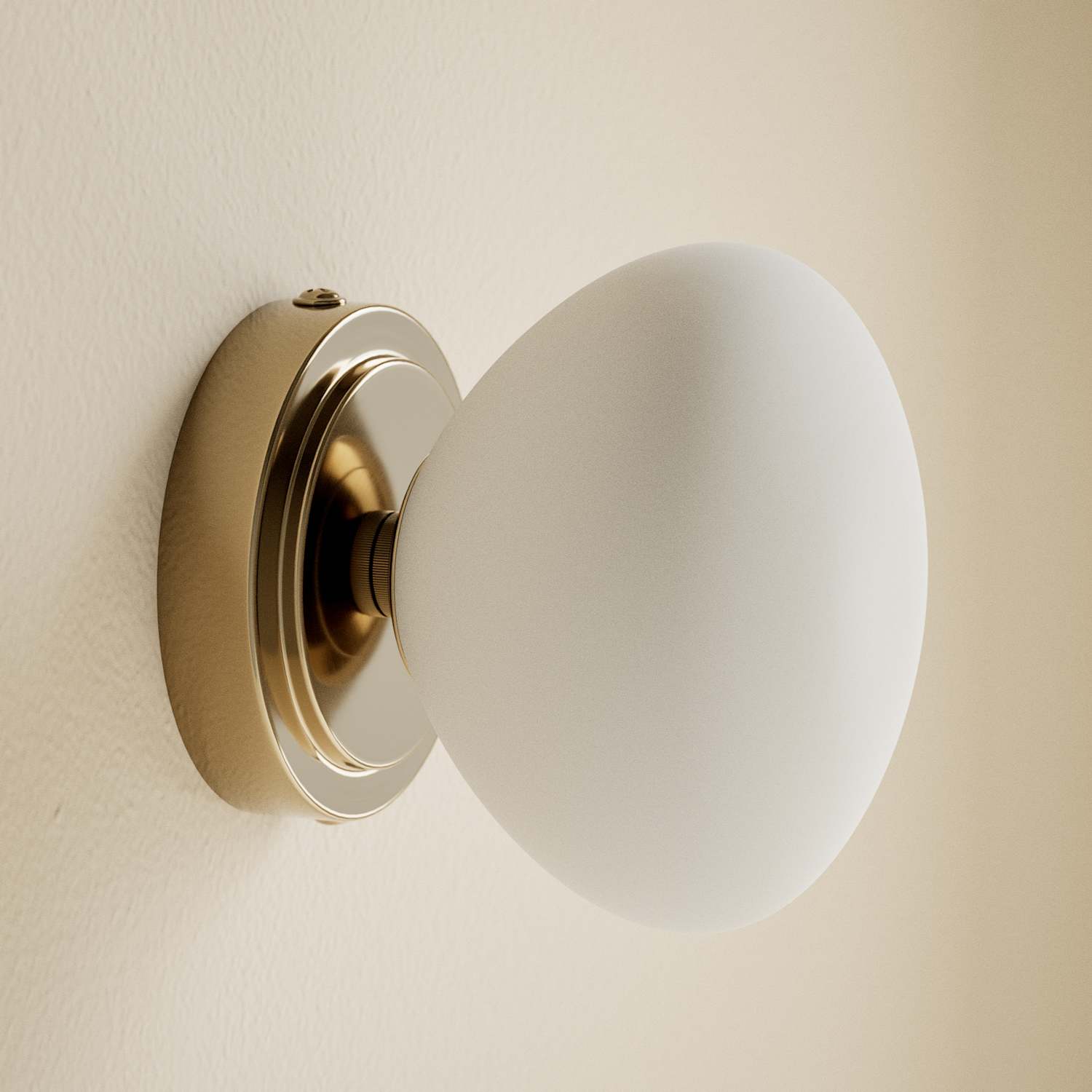 M&S Metal Soft Organic Form Wall Light - Antique Brass