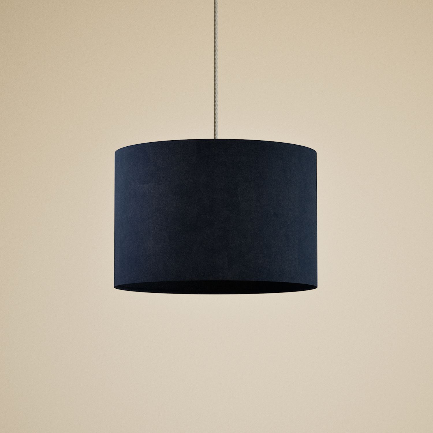 M&S Velvet Lamp Shade - Navy