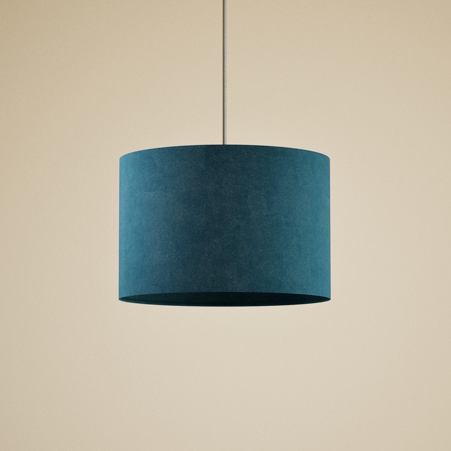M&S Velvet Lamp Shade - Teal
