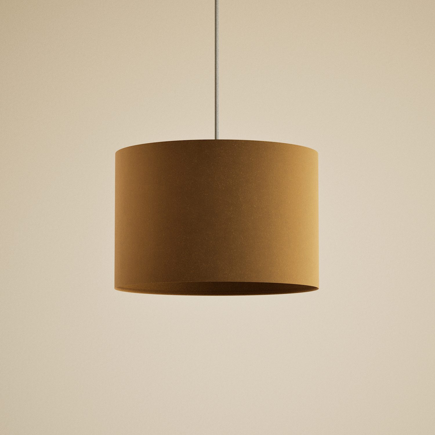 M&S Velvet Lamp Shade - Ochre