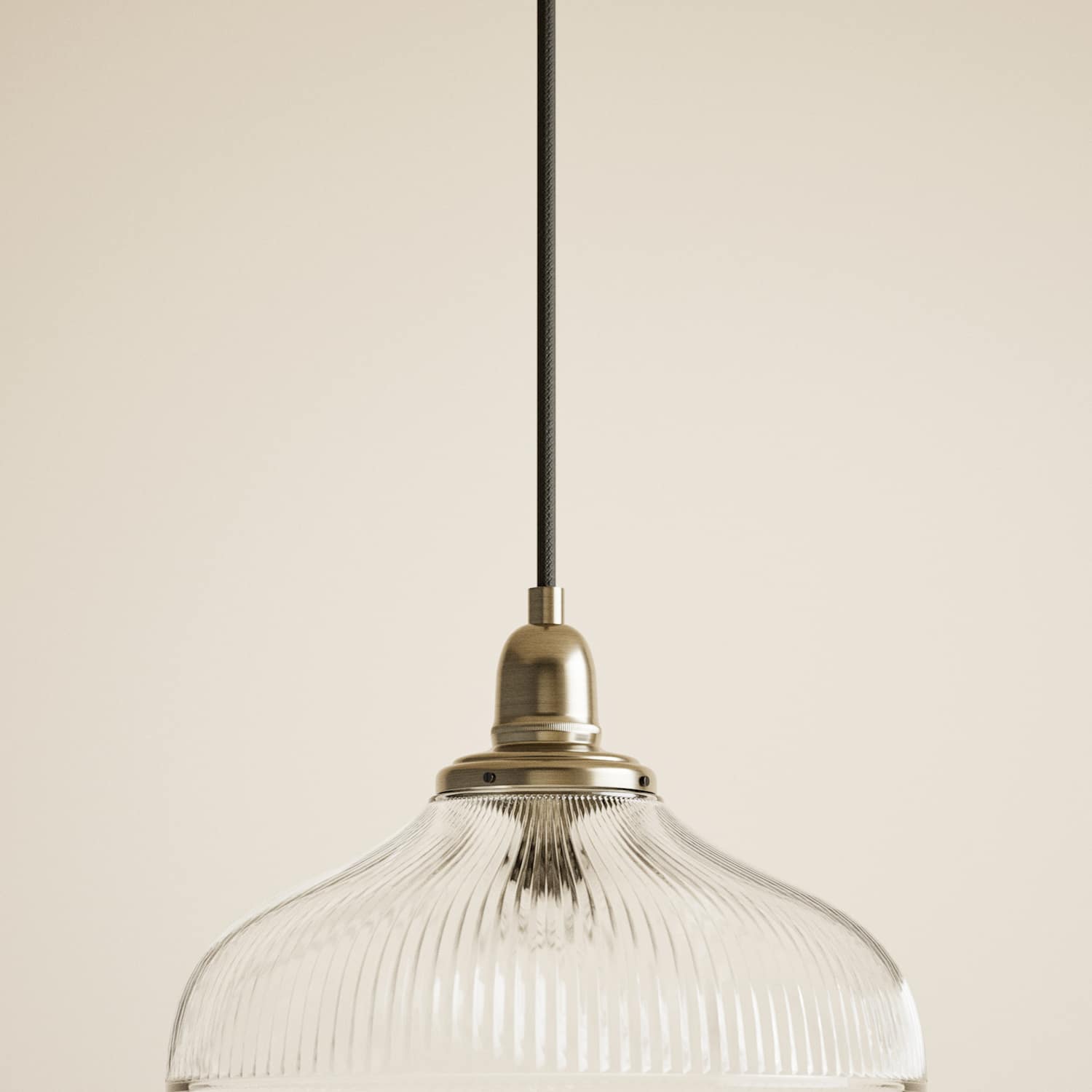 M&S Florence Single Pendant Light - Antique Brass