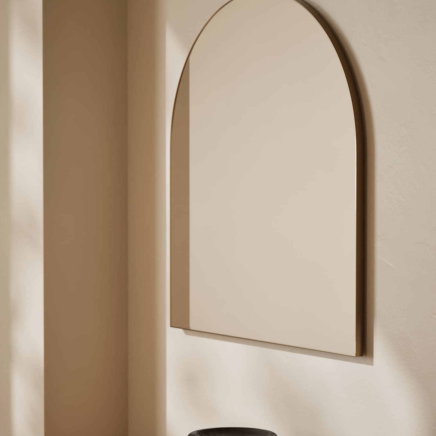 M&S Milan Arch Wall Mirror - Antique Brass