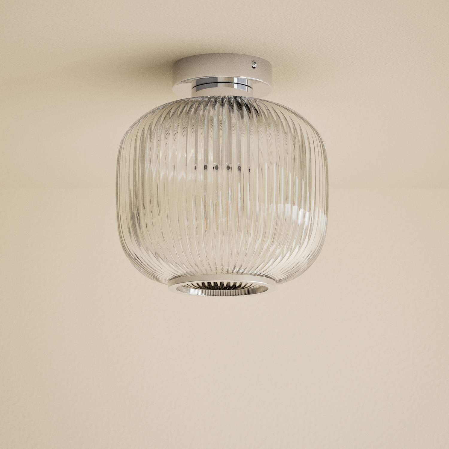 M&S Amelia Flush Ceiling Light - Grey