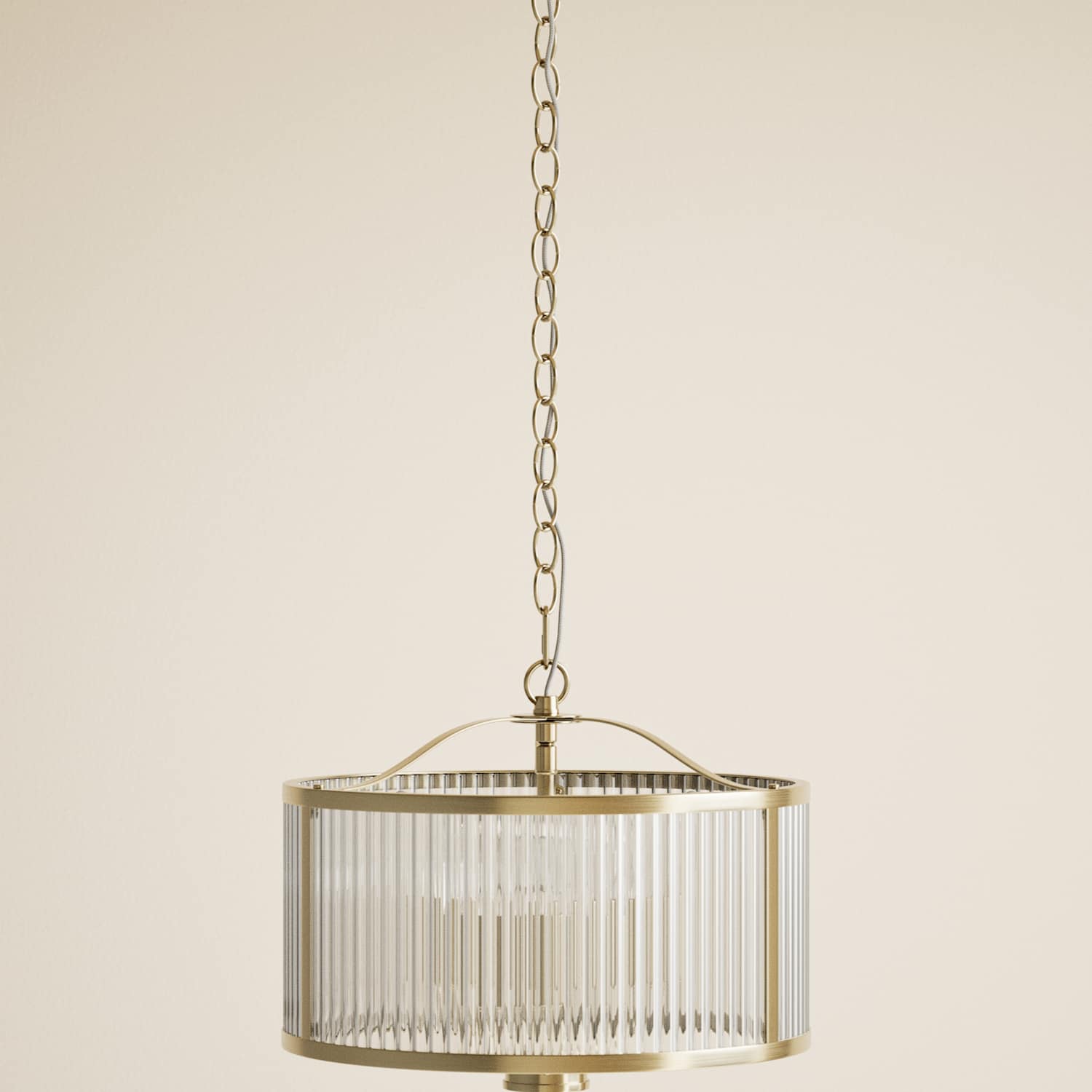 M&S Monroe Pendant Light - Antique Brass