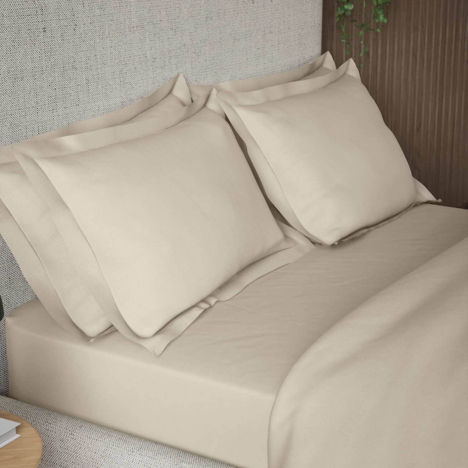 M&S 2 Pack 300 Thread Count Oxford Pillowcases - Neutral