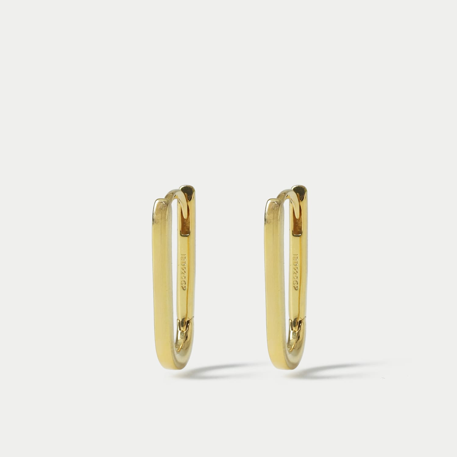 M&S Women's Sterling Silver Gold Plated Earrings