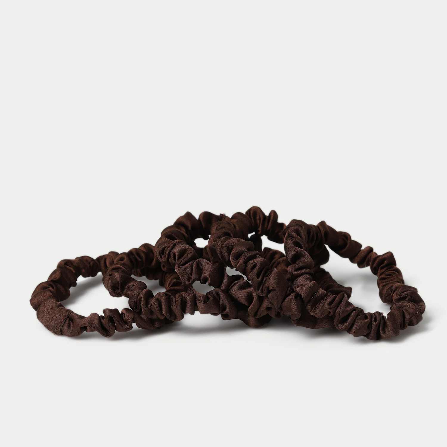 M&S Women's 5 Pack Brown Scrunchies