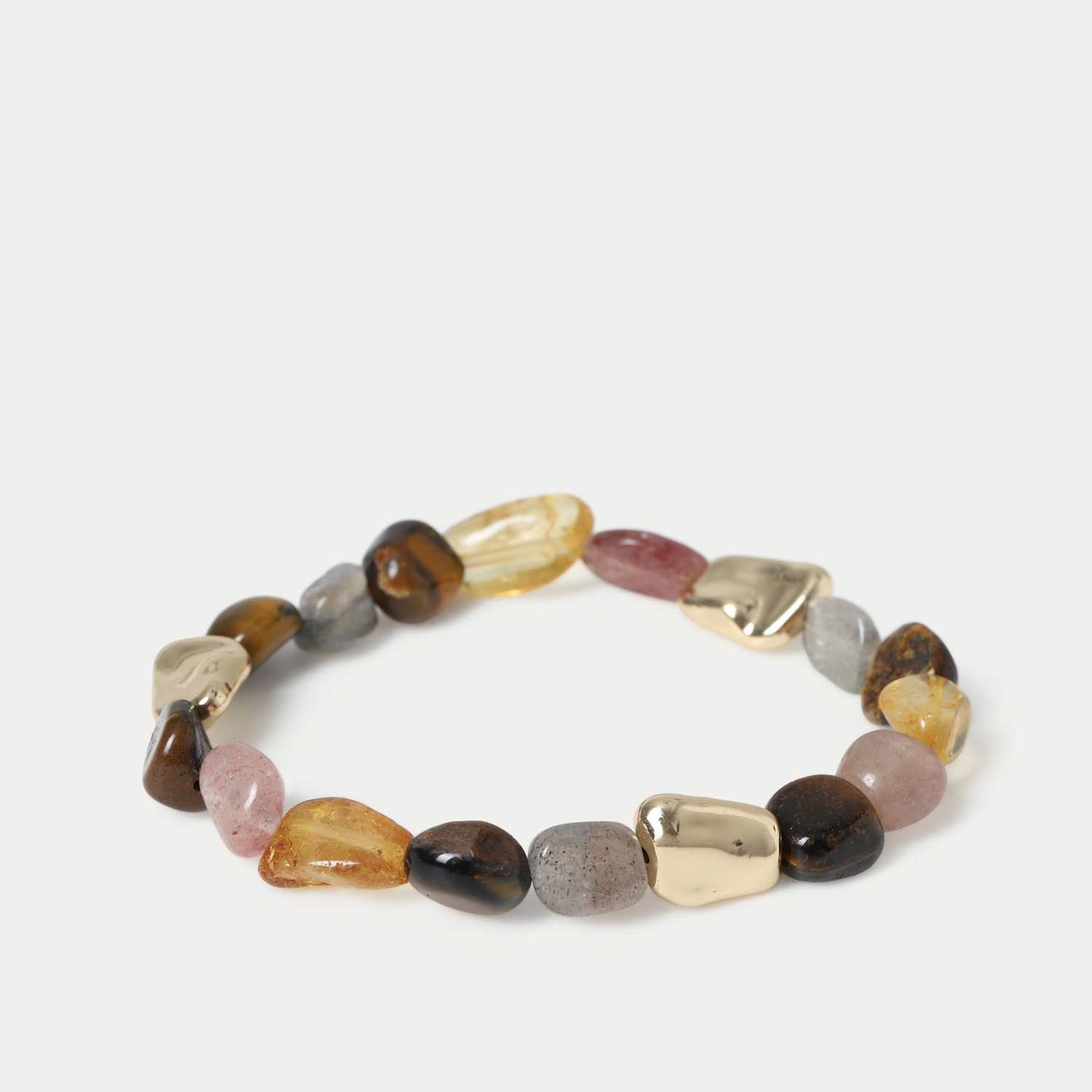 Autograph Women's Glass Natural Stone Bracelet - Small-Medium - Multi