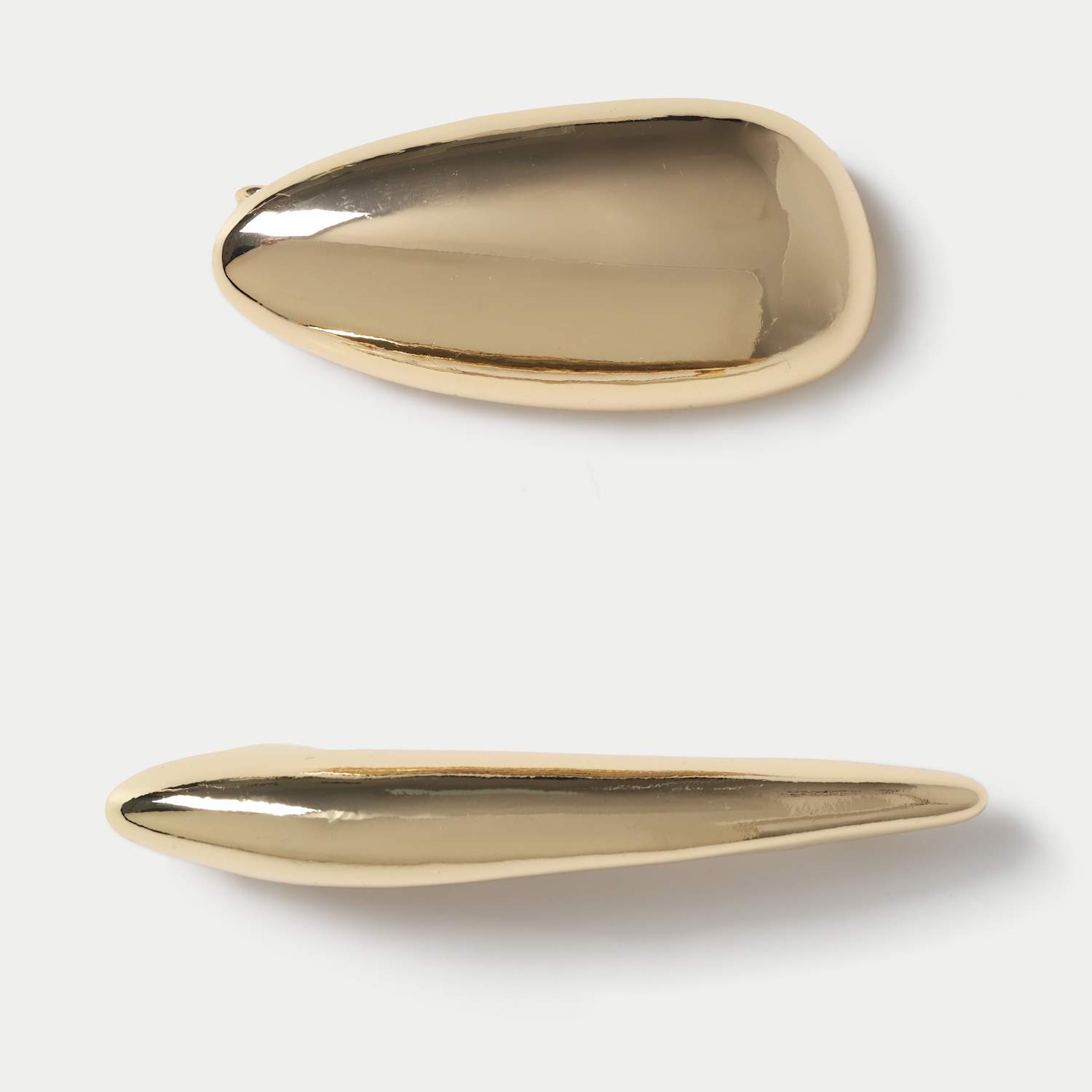 M&S Women's 2 Pack Gold Tone Clean Dome Brooch