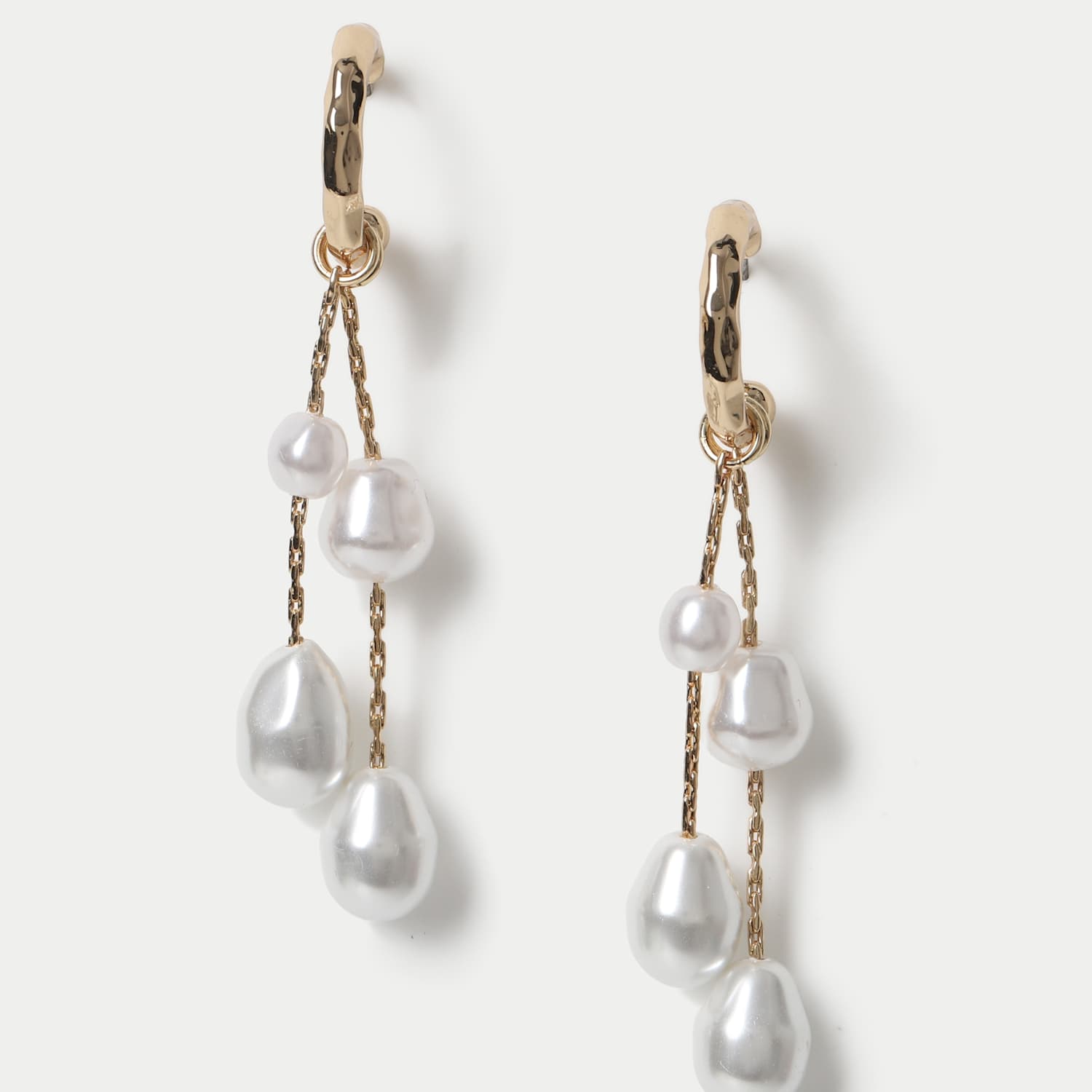 M&S Women's Cascade Drop Earrings - Gold Mix