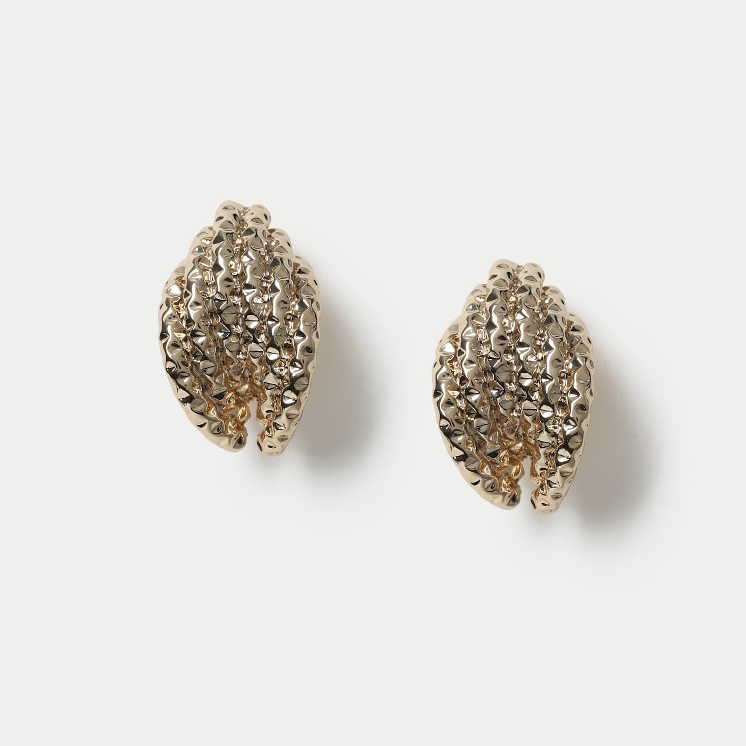 Per Una Women's Textured Ridge Earrings - Gold