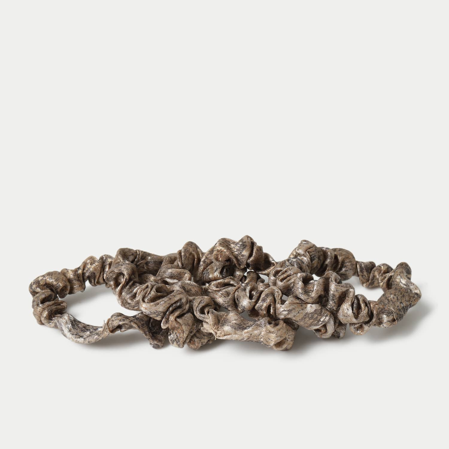M&S Women's 5 Pack Animal Scrunchie - Brown Mix