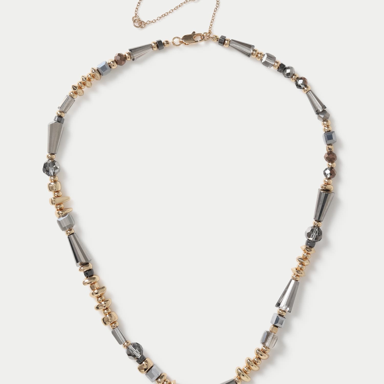 M&S Women's Intricate Beaded Glass Necklace - Multi