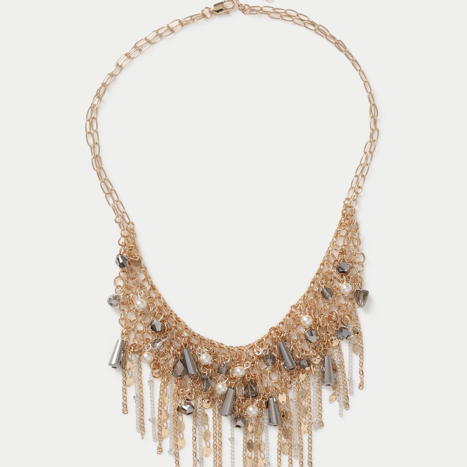 M&S Women's Cascade Mini Bead Droplet Necklace - Multi