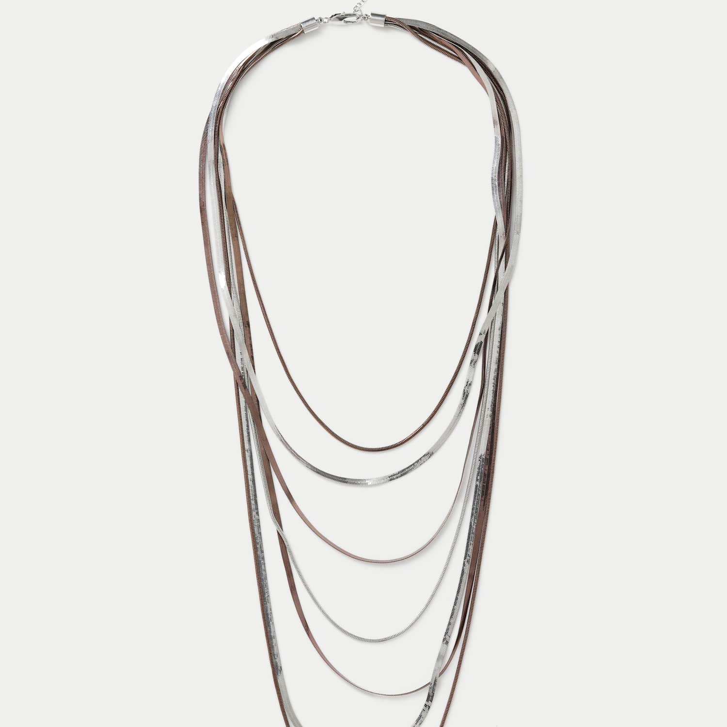 M&S Women's Multi Layer Snakechain Necklace