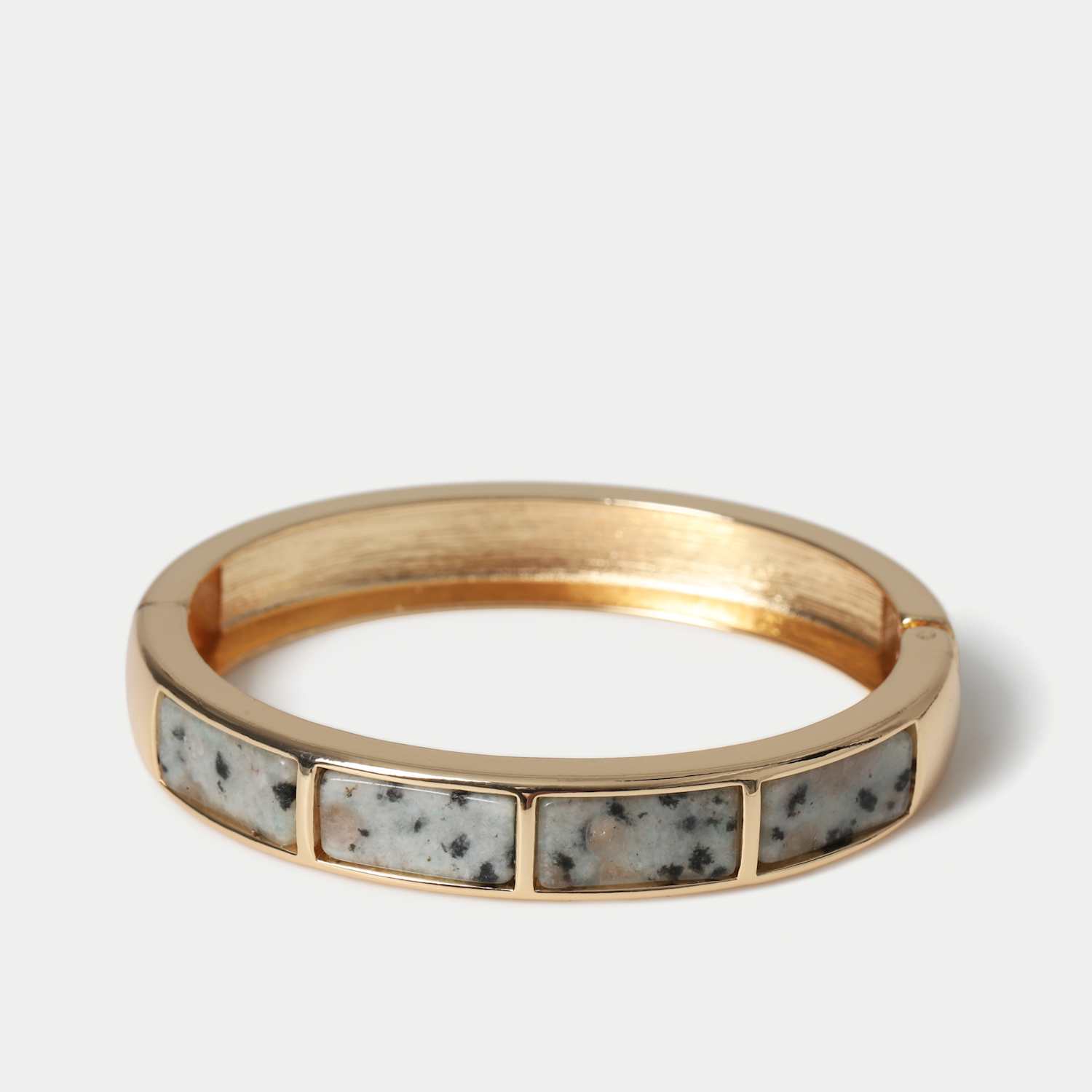 Autograph Women's Natural Stone Bangle - Gold Mix