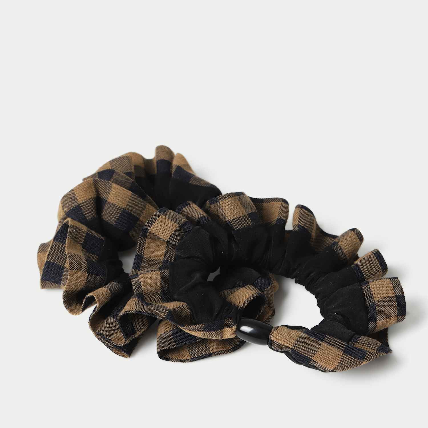 M&S Women's 2 Pack Check Scrunchies - Multi