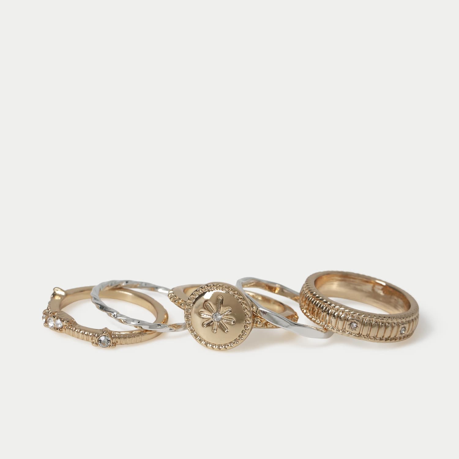 Women's Per Una Multipack Rings - Small-Medium - Gold