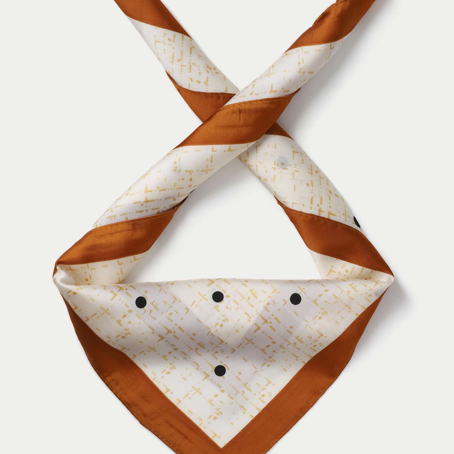M&S Women's Polka Dot Bold Edge Scarf - Cream Mix
