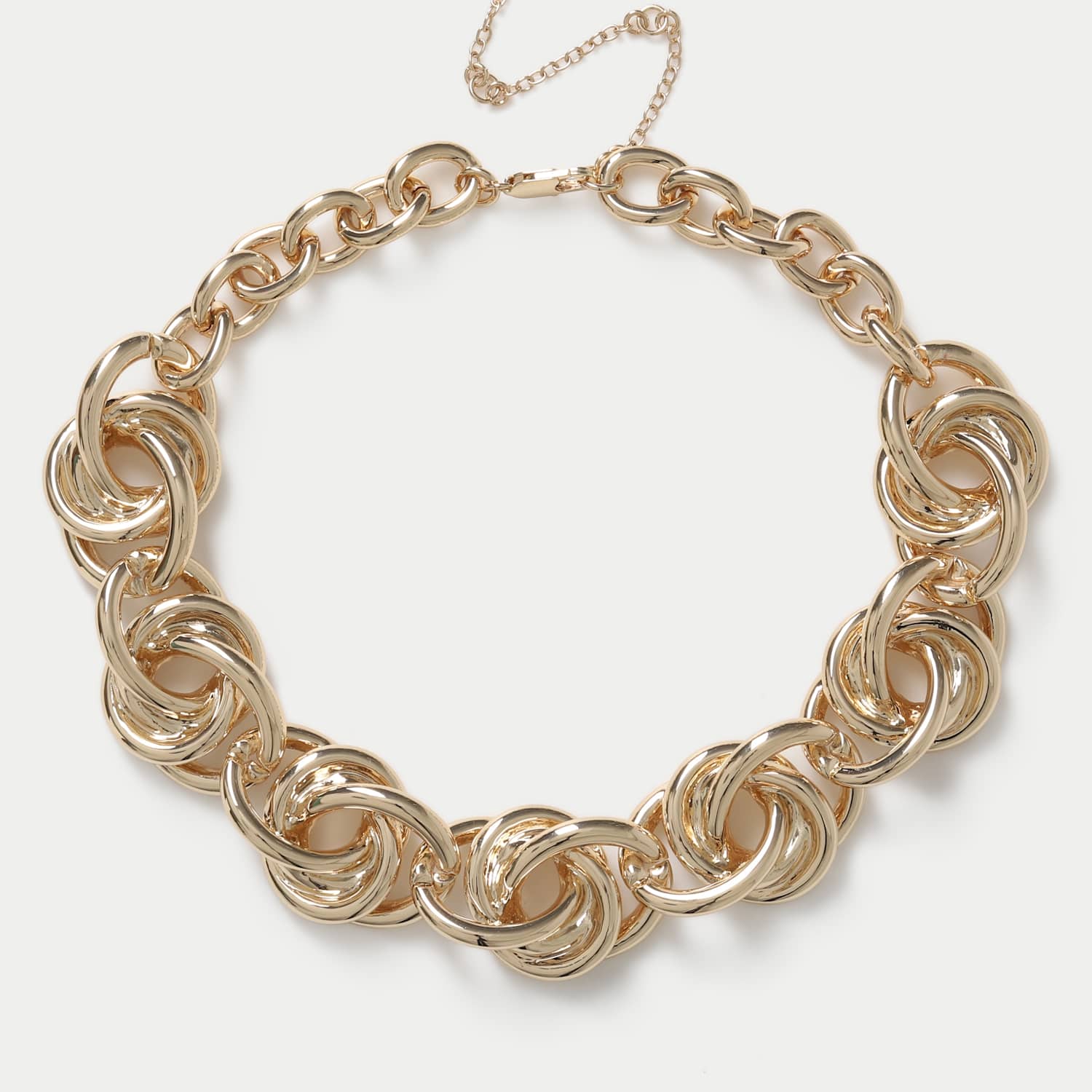 M&S Women's Irregular Statement Link Necklace - Gold