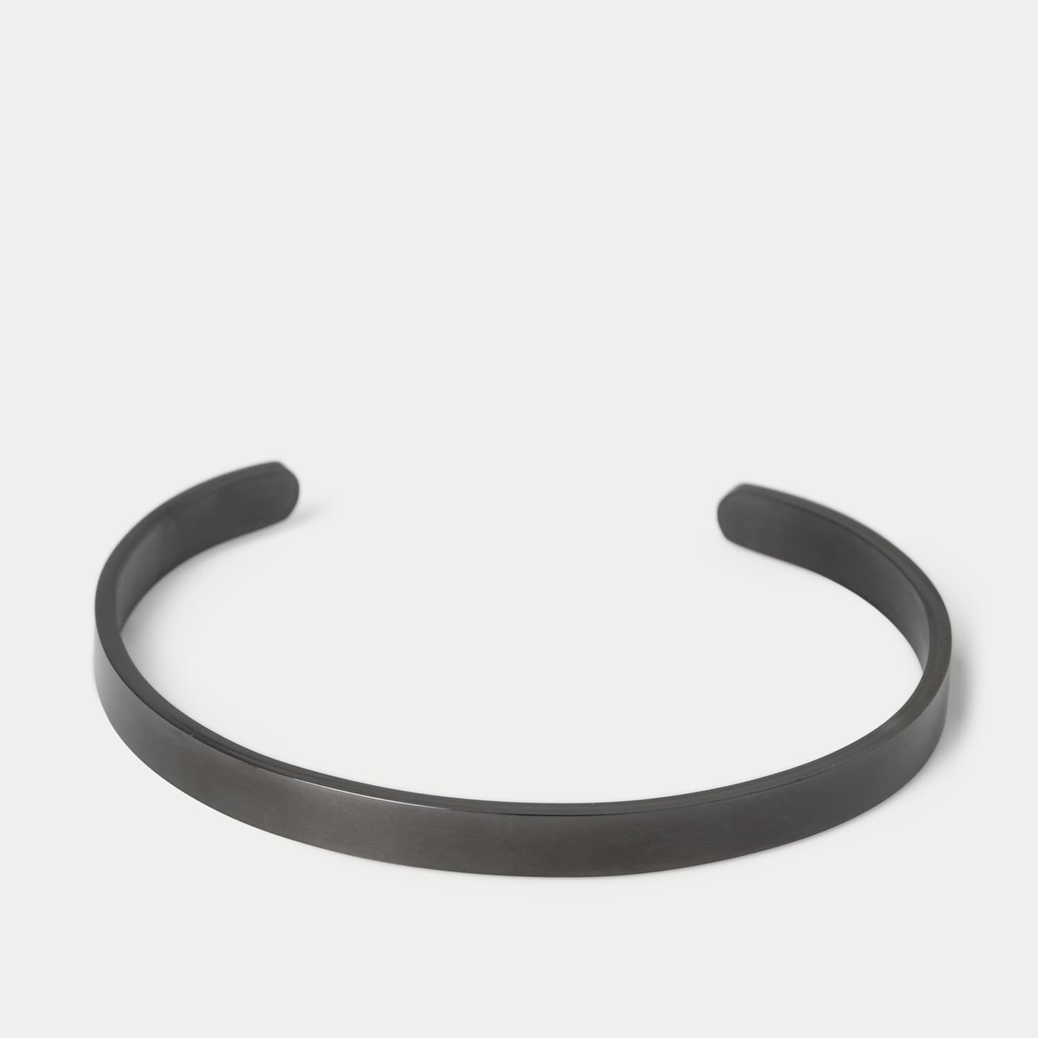 M&S Men's Stainless Thin Cuff - Black