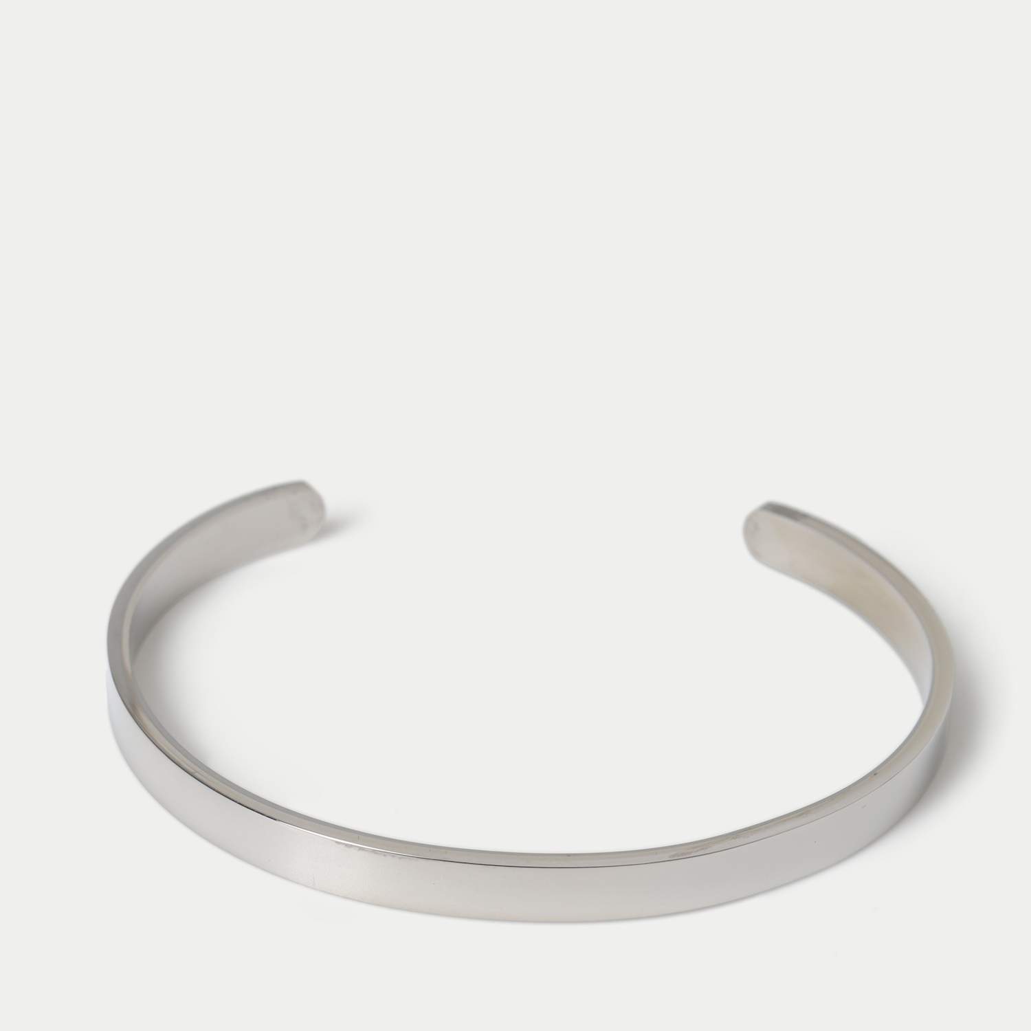 M&S Men's Stainless Thin Cuff - Silver