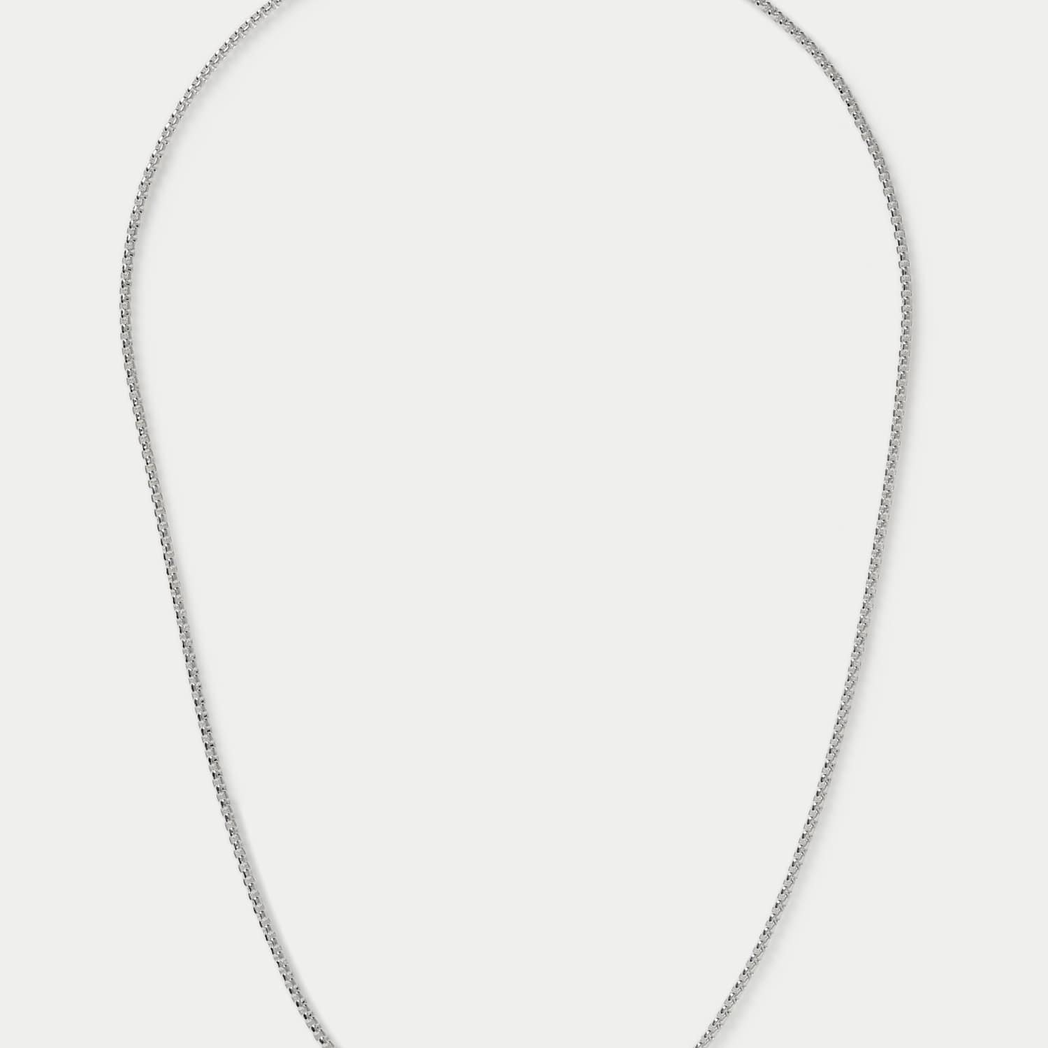 M&S Men's Thin Chain Necklace - Silver