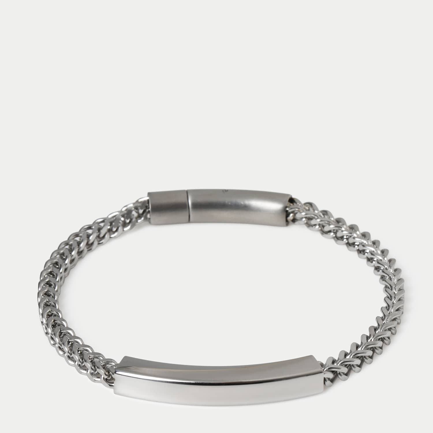 Autograph Men's Auto Stainless Mesh Bracelet - Silver