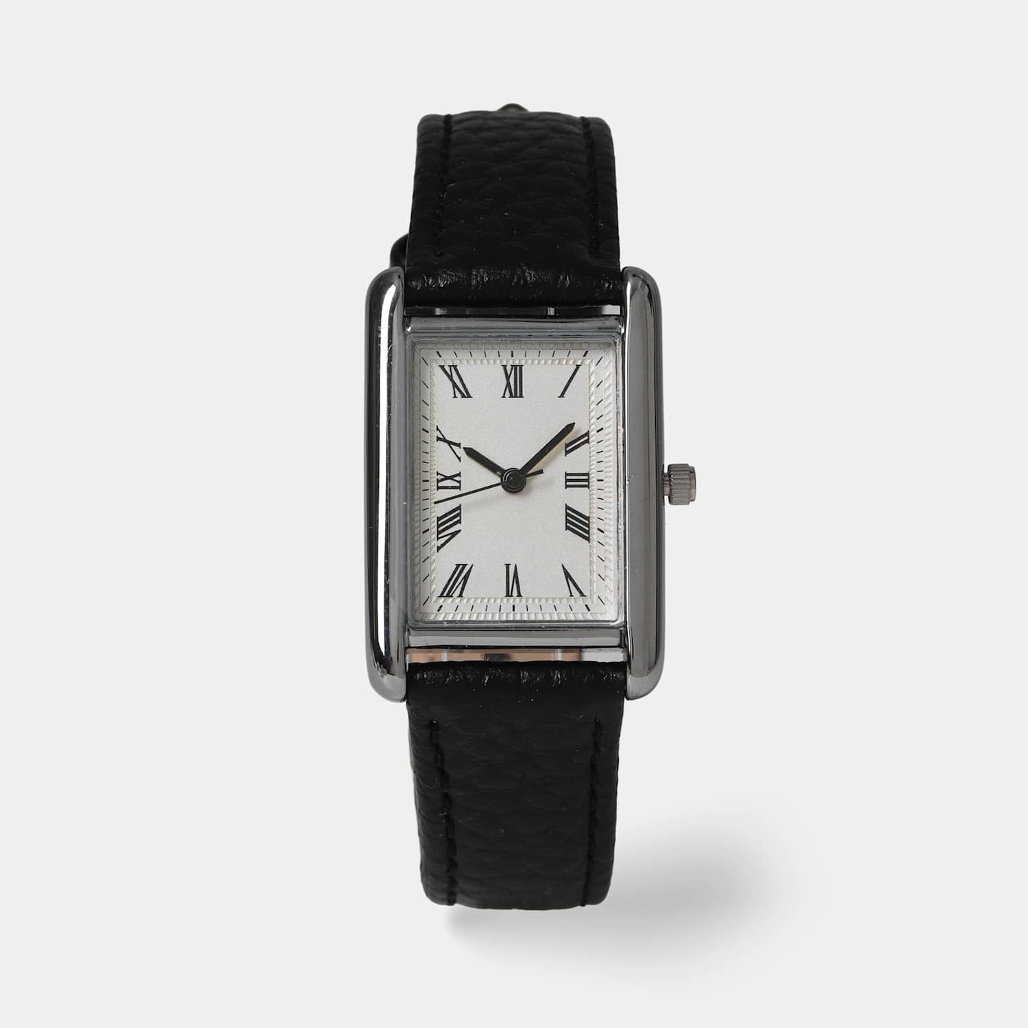 M&S Numerical Leather Watch - Black - for Men