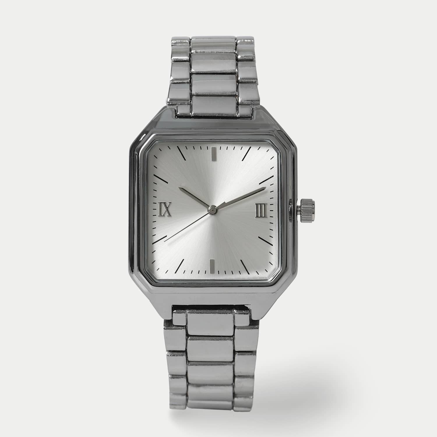 M&S Classic Square Watch - Silver - for Men