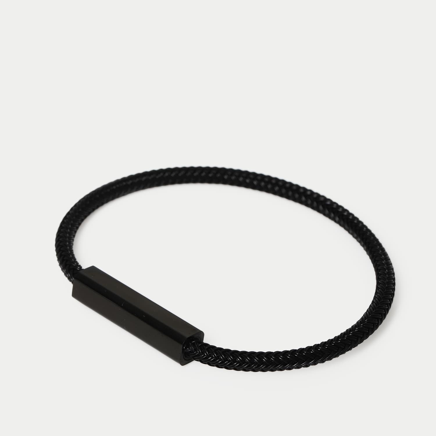 M&S Men's Wire Clicker Bracelet - Black