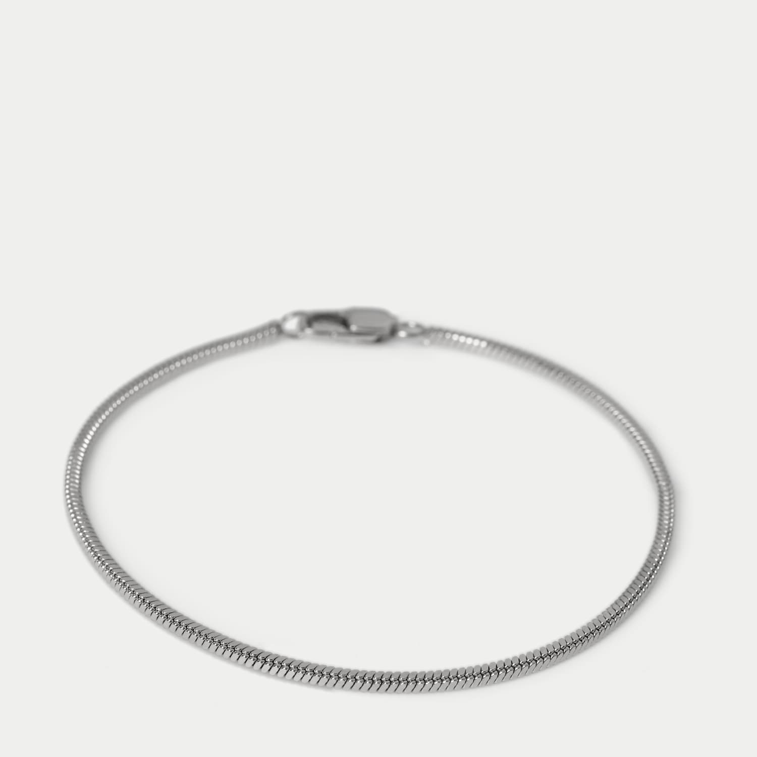 Autograph Men's Auto Snake Chain Bracelet - Silver