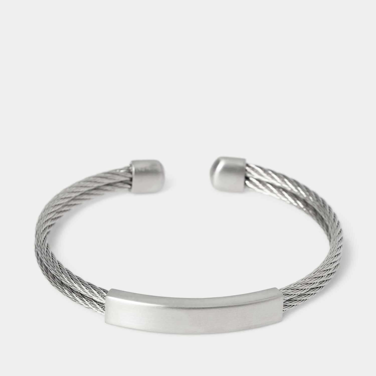 Autograph Men's Auto Stainless Mesh Cuff - Silver