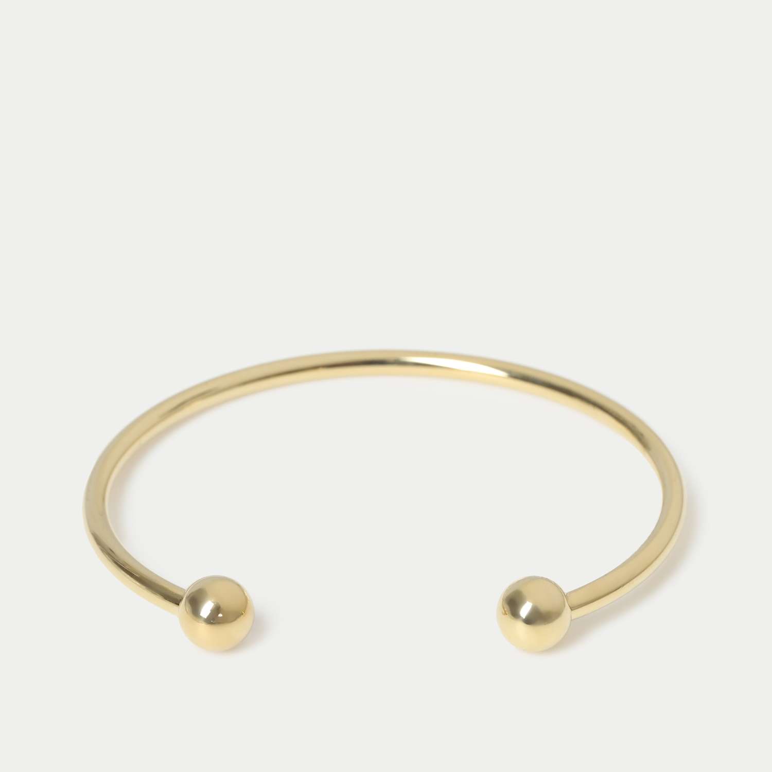 M&S Men's Stainless Ball Cuff - Gold