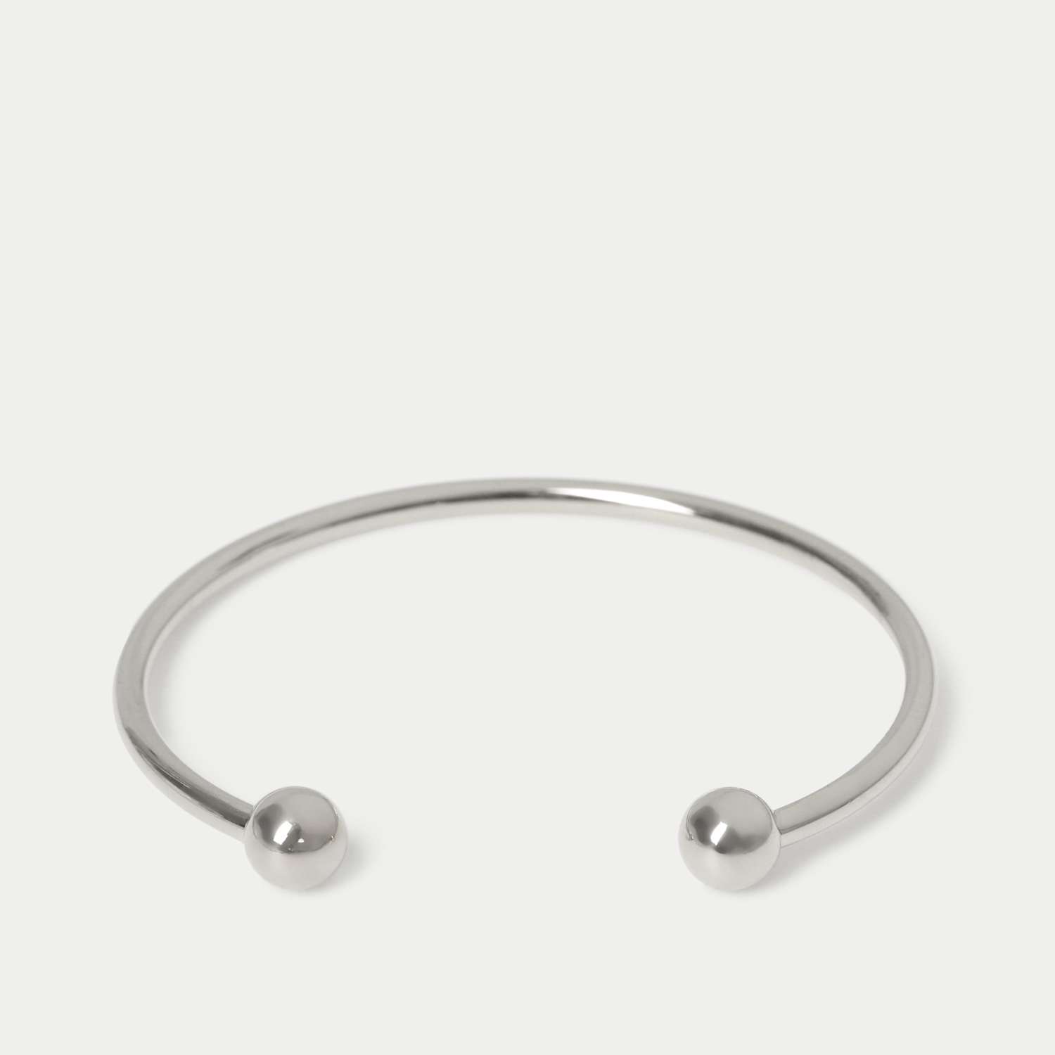 M&S Men's Stainless Ball Cuff - Silver